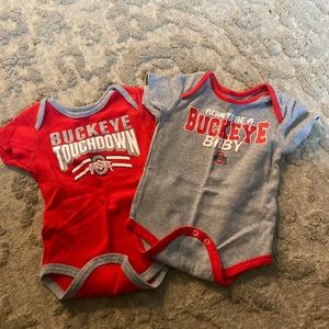 Ohio state baby onesie